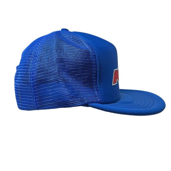 K-Mart Vintage Snapback Trucker Hat Cap Retro 80's Dad Rare Mesh Logo Blue Foam - Picture 4 of 11